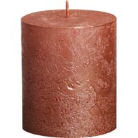 Een afbeelding van Bolsius Rustieke kaars 8cm koper
