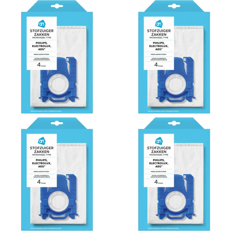 Een afbeelding van AH Stofzuigerzakken Philips/Electrol 4-pack