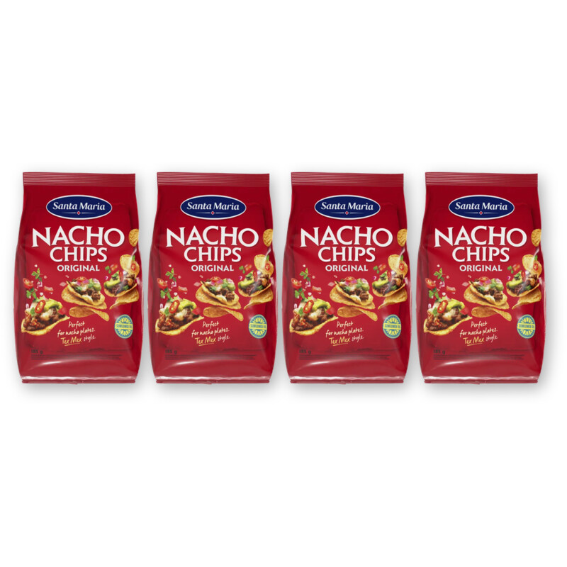 Santa Maria Nacho chips original 4-pack