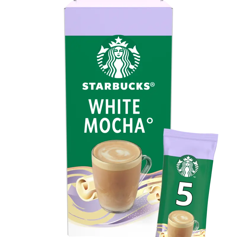 White mocha oploskoffie sticks