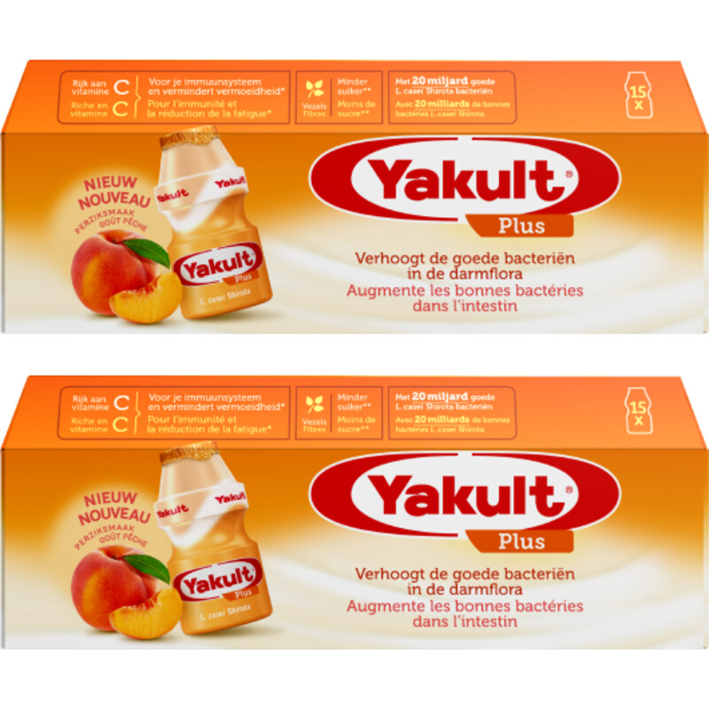 Een afbeelding van Yakult plus 15-pack 2-pack
