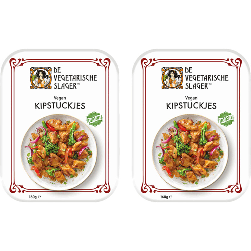 Een afbeelding van Vegetarische Slager Vegan kipstuckjes 2-pack