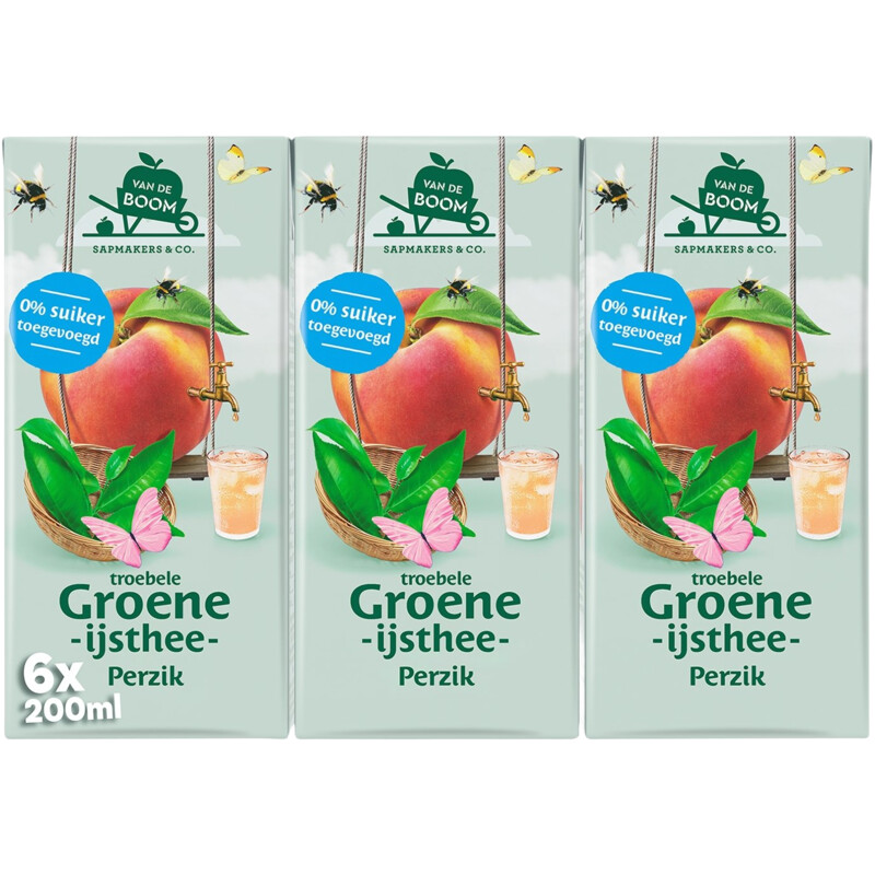 Een afbeelding van Van de Boom Troebele groene ijsthee perzik