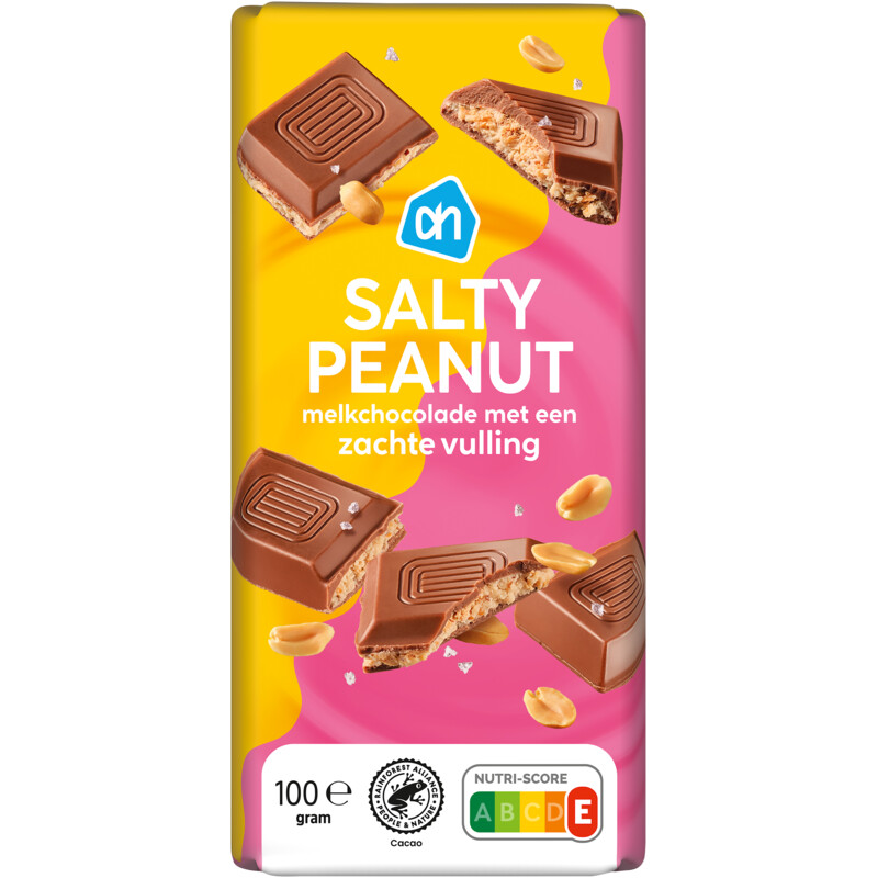 Een afbeelding van AH Salty peanut melkchocolade