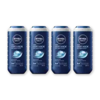 NIVEA Men cool kick shower gel 4-pack