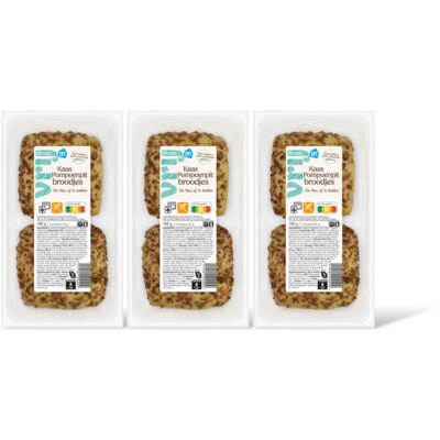 pdp-image-AH Glutenvrij Kaas pompoenpit broodjes 3-pack