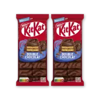Kitkat Melkchocoladereep double chocolate 2-pck