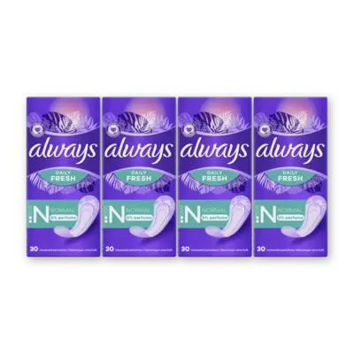 pdp-image-Always Dailies Fresh Normal 0% 4-pack