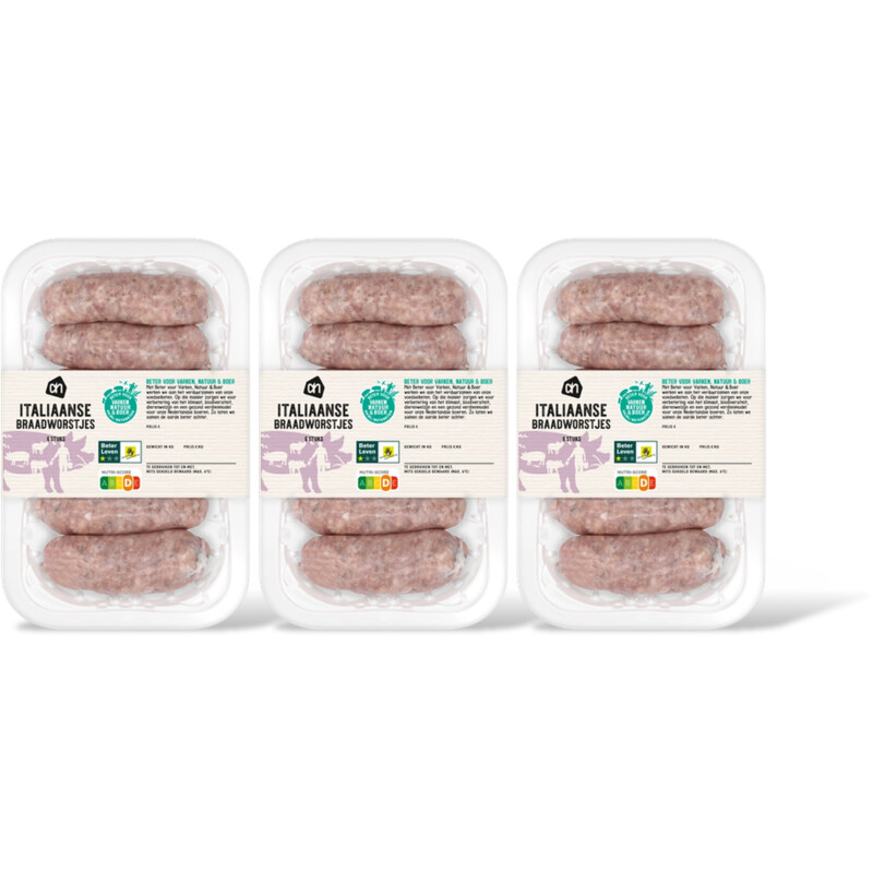 AH Italiaans gekruid braadworstje 3-pack