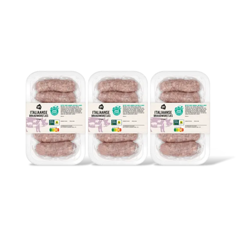 Italiaans gekruid braadworstje 3-pack