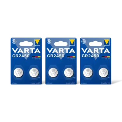 pdp-image-Varta Knoopcelbatterij lithium CR2450 3-pack