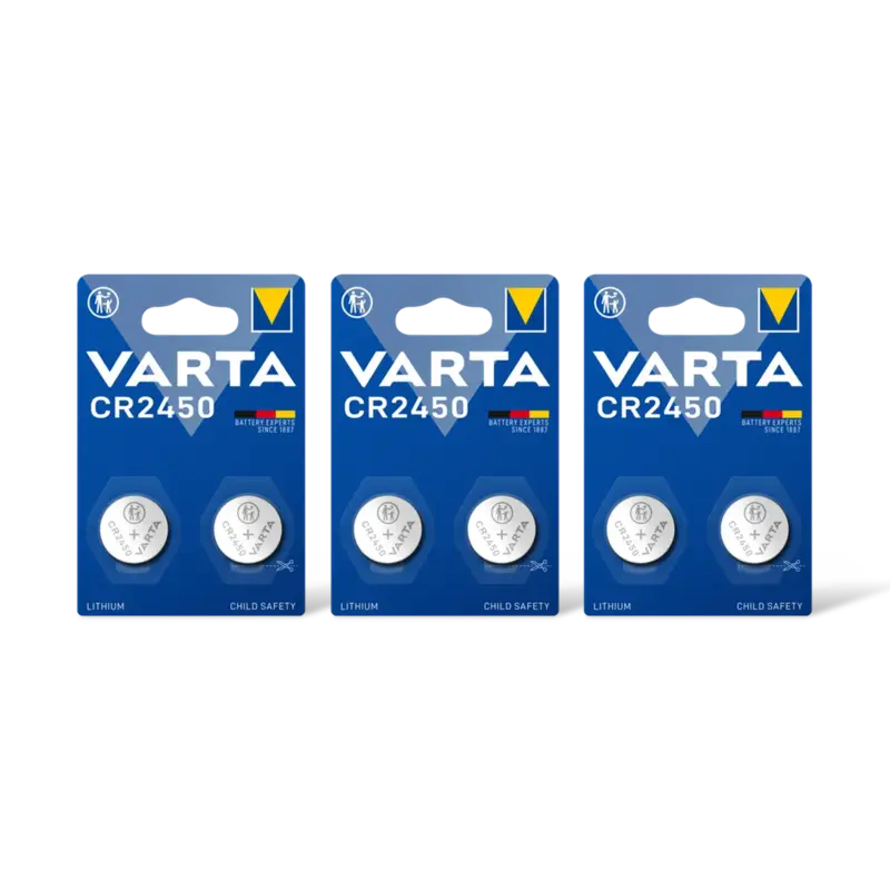 Varta Knoopcelbatterij lithium CR2450 3-pack