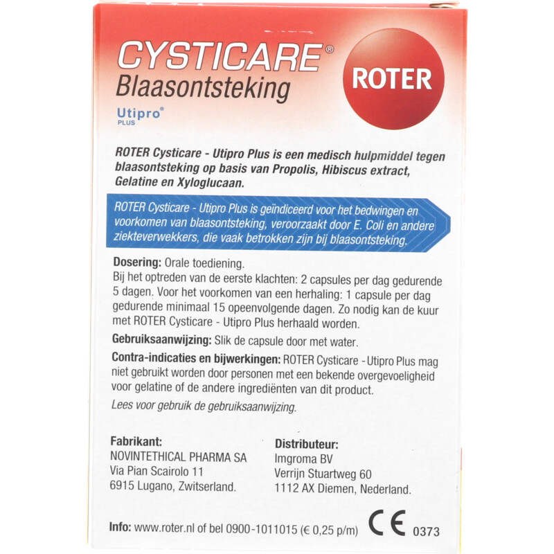 Een afbeelding van Roter Cysticare blaasontsteking
