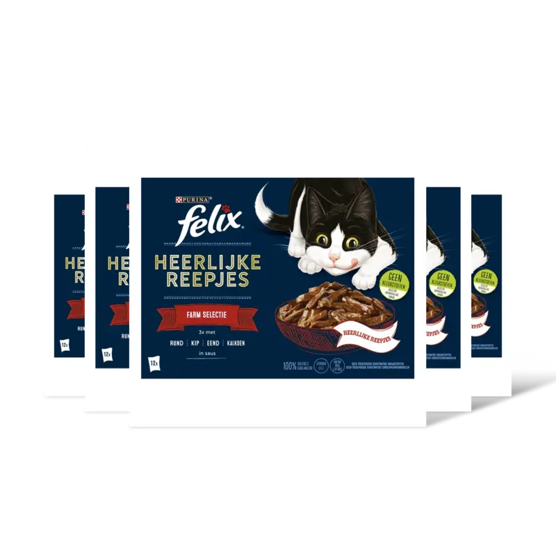 Felix Heerlijke reepjes farm selectie saus 5pk