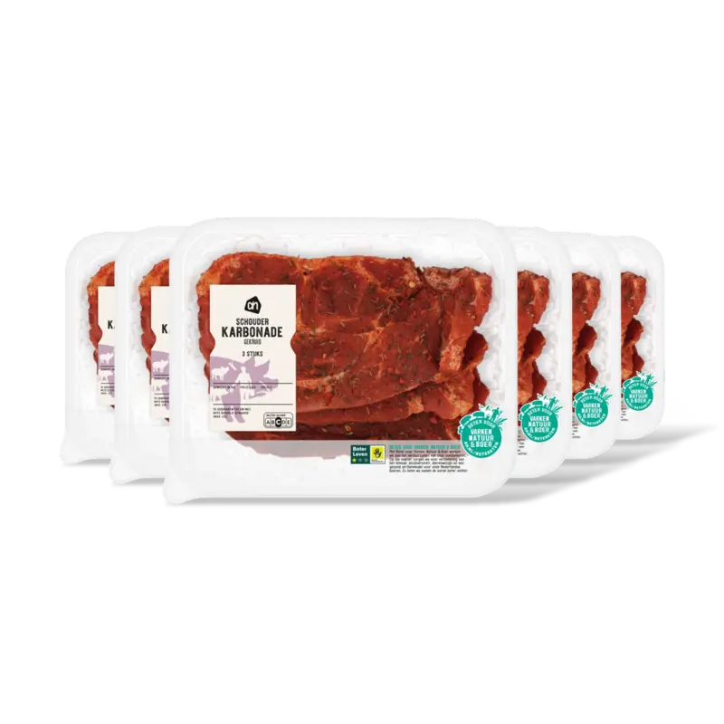 AH Schouderkarbonade gekruid 6-pack