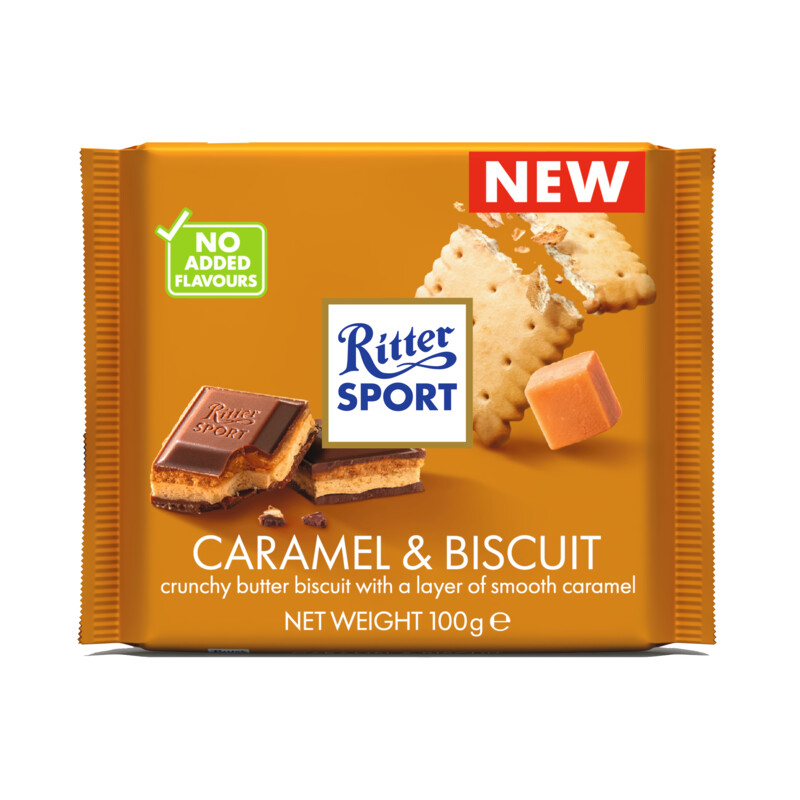 Een afbeelding van Ritter Sport Biscuit & caramel