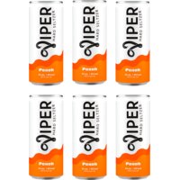Een afbeelding van Viper Hard seltzer perzik 6-pack