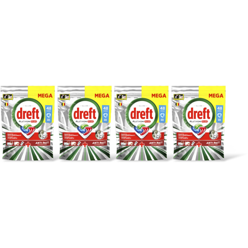 Dreft Platinum+ vaatwastabletten original 4pck