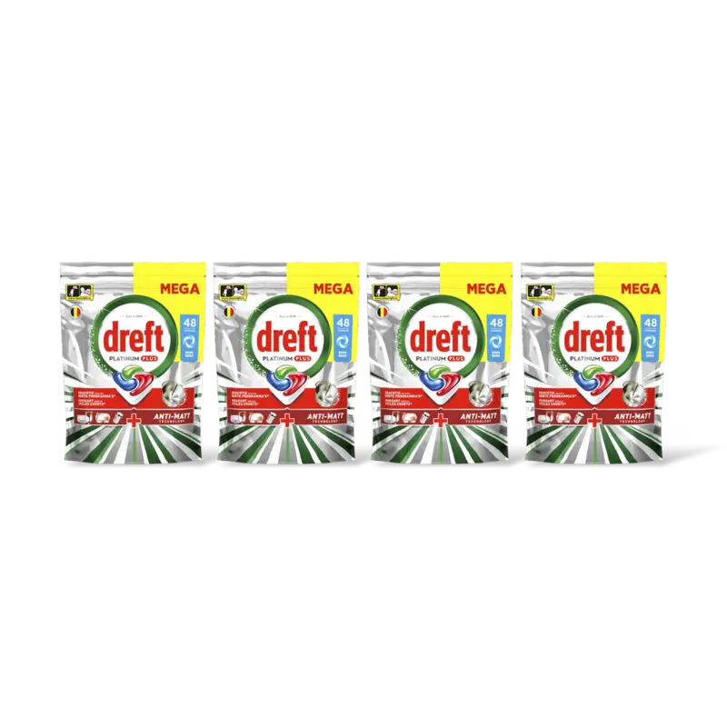 Dreft Platinum+ vaatwastabletten original 4pck