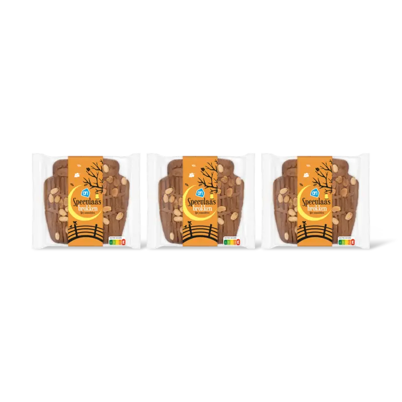 AH Speculaasbrokken met amandelen 3-pack