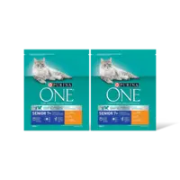 Purina ONE Senior rijk aan kip 2-pack