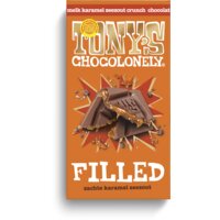 Een afbeelding van Tony's Chocolonely Filled melk karamel zeezout crunch