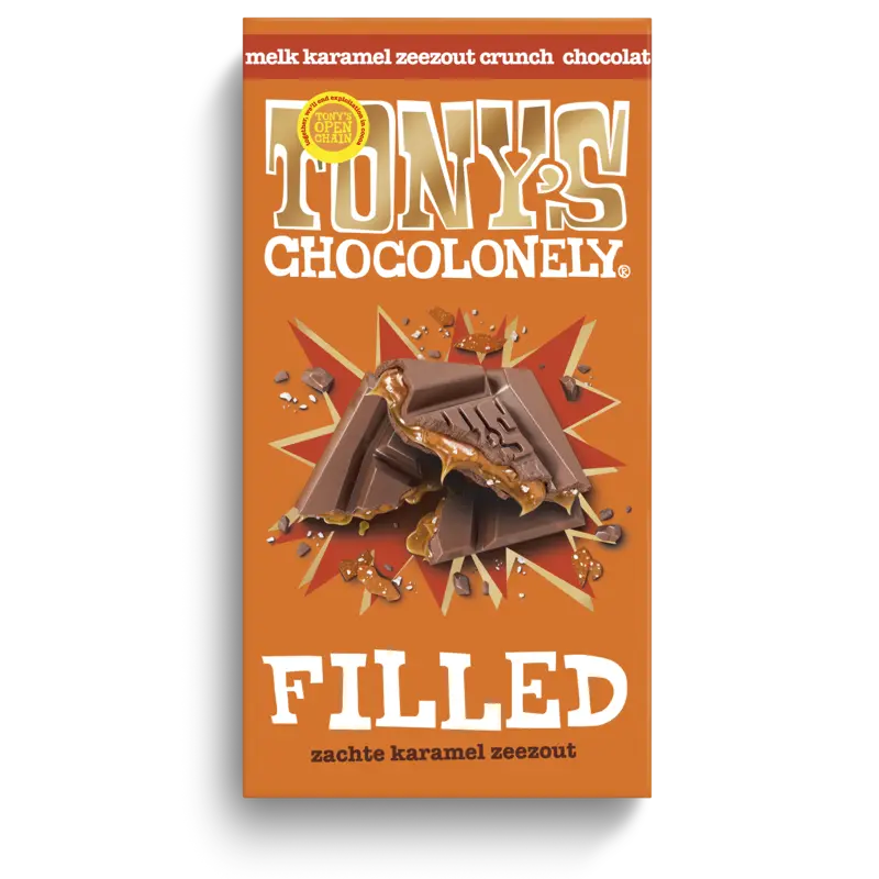 Filled melk karamel zeezout crunch