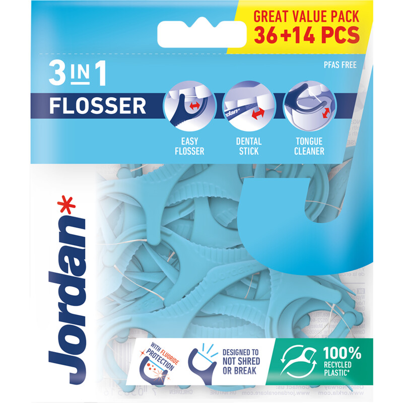 Een afbeelding van Jordan 3-in-1 Flosser