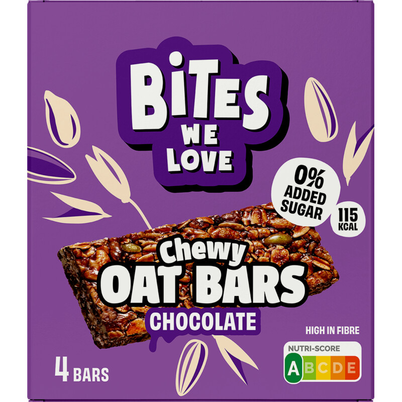 Een afbeelding van BitesWeLove Haverrepen chocolade