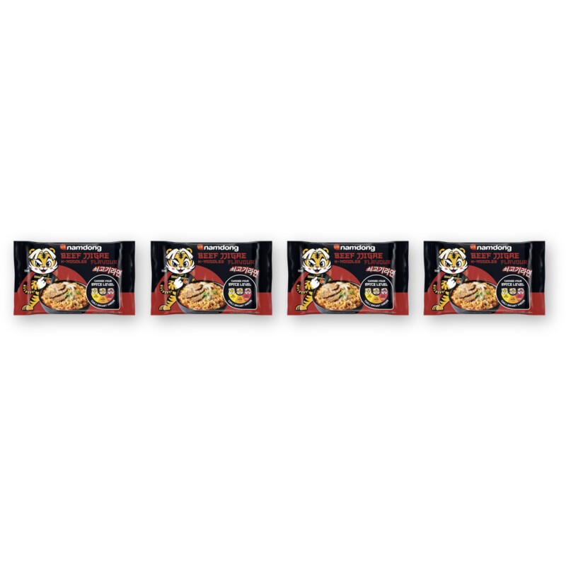 Namdong Beef jjigae k-noodles flavour 4-pack