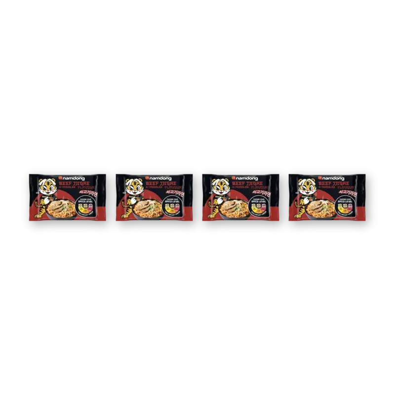 Beef jjigae k-noodles flavour 4-pack