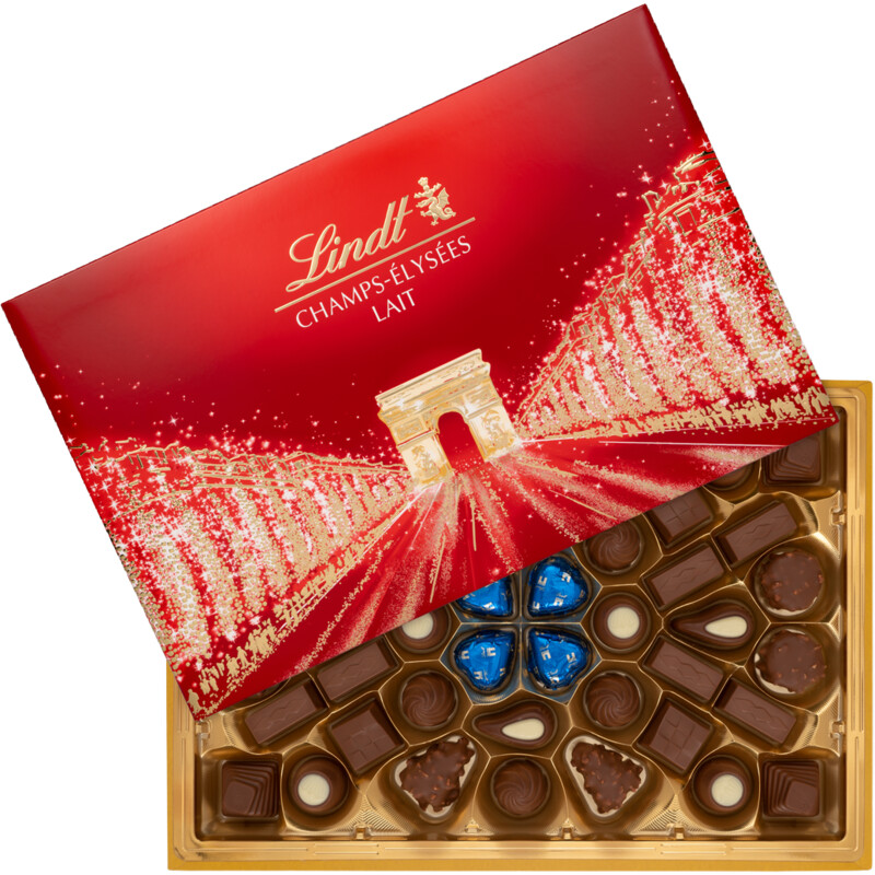 Een afbeelding van Lindt Champs-élysées melkchocolade pralines