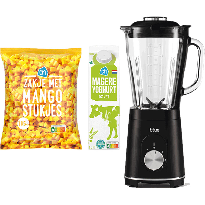 Een afbeelding van Blue Home blender smoothie mango pakket