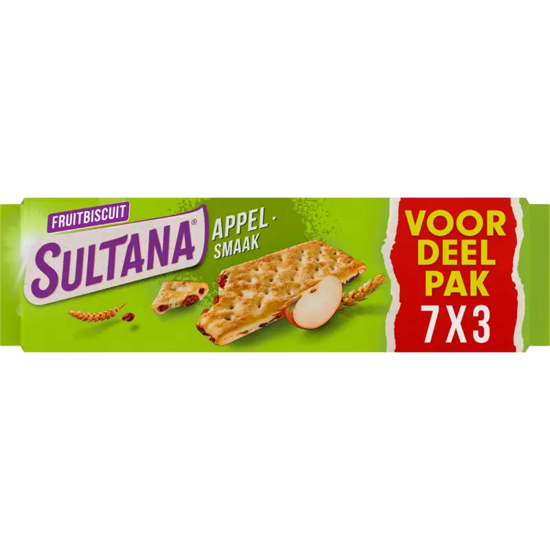 FruitBiscuit Appel Voordeelpak koek