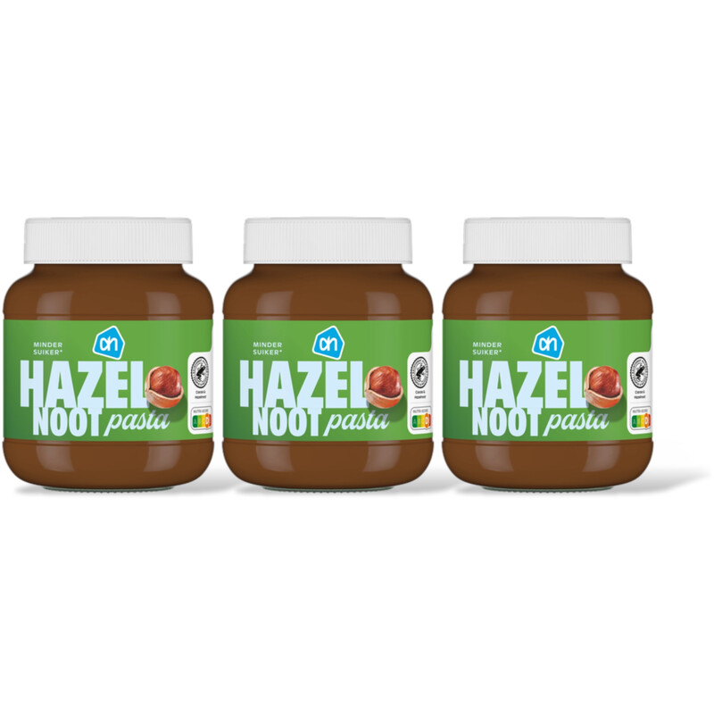 AH Hazelnootpasta zndr toegvoegd suiker 3pk