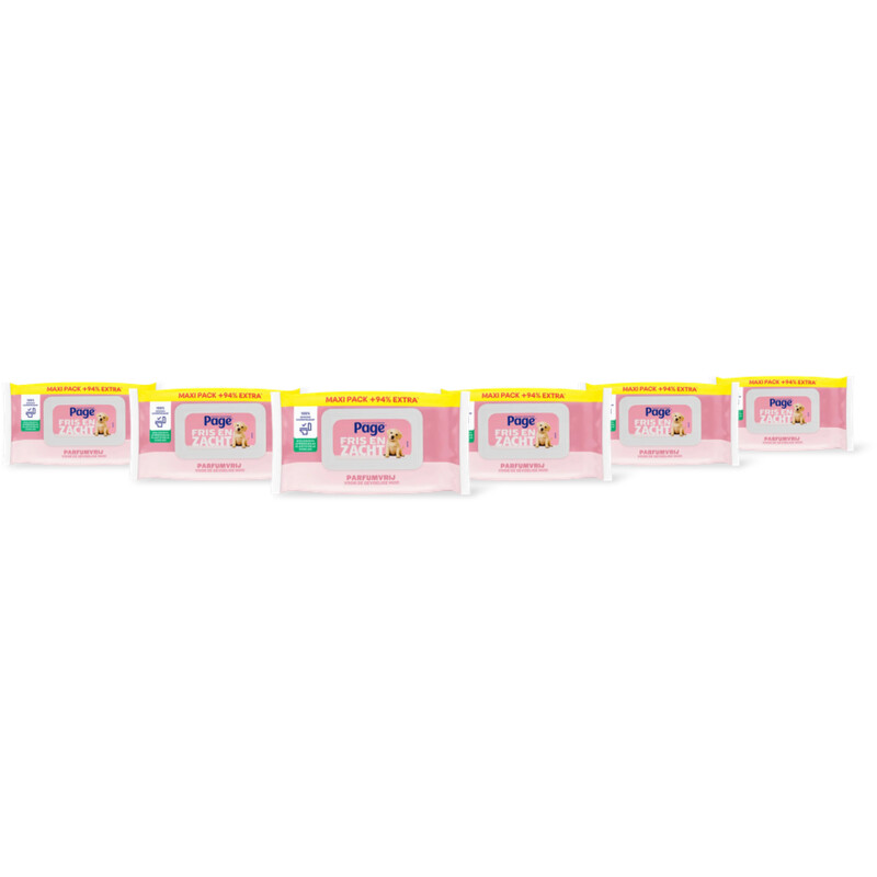 Page Sensitive vochtig toiletpapier 6-pack