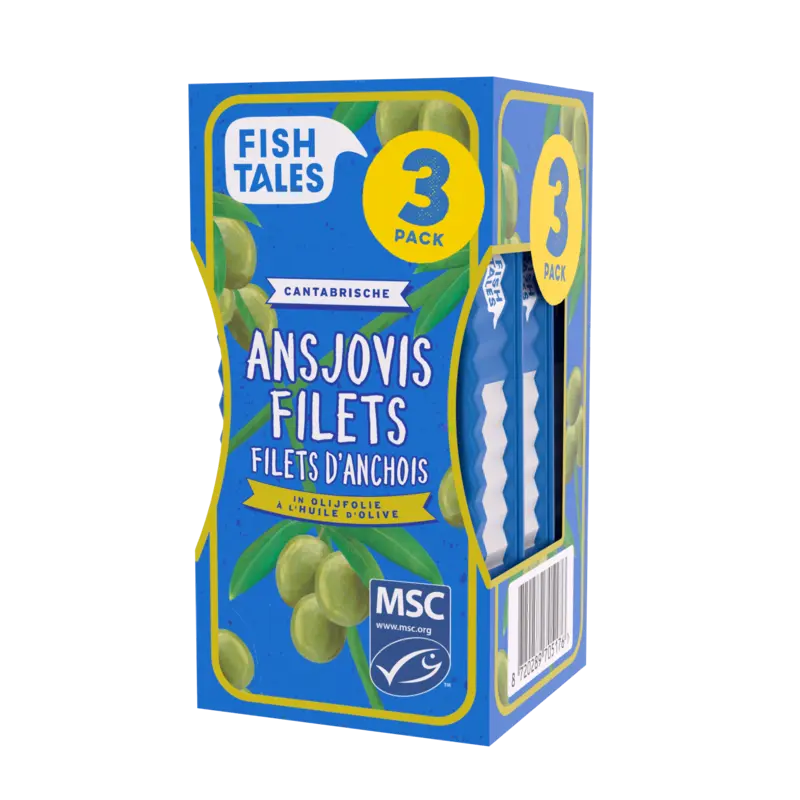 Fish Tales Ansjovisfilets in olijfolie 3-pack