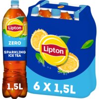 Een afbeelding van Lipton Ice tea sparkling zero sugar 6-pack