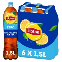 Lipton Ice tea sparkling zero sugar 6-pack