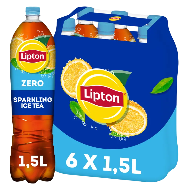 Lipton Ice tea sparkling zero sugar 6-pack