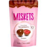 Een afbeelding van Miskets Melk chocolade aardbei