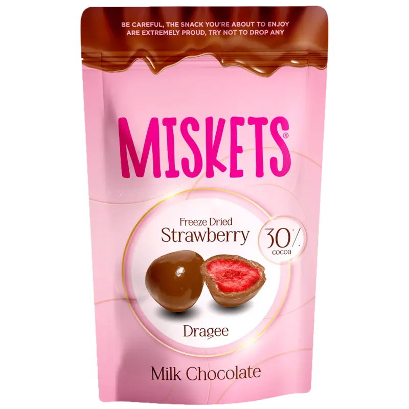Melk chocolade aardbei