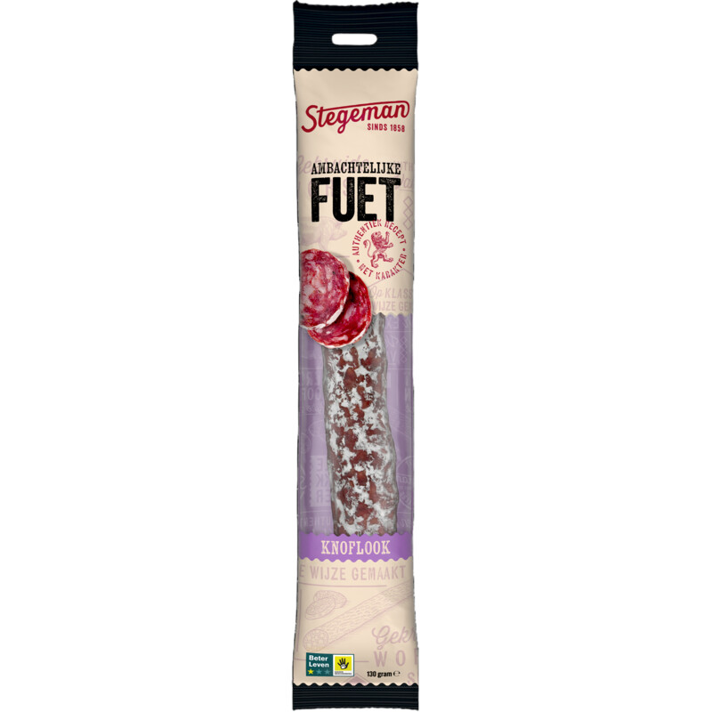 Stegeman Fuet knoflook basilicum
