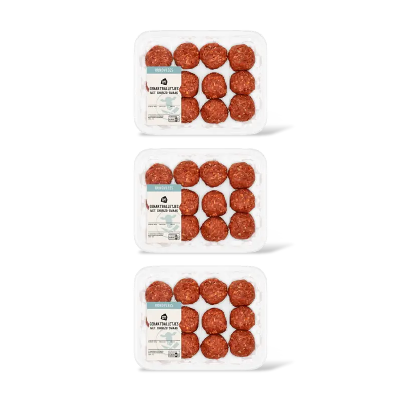 AH Gehaktballetjes chorizo smaak 3-pack