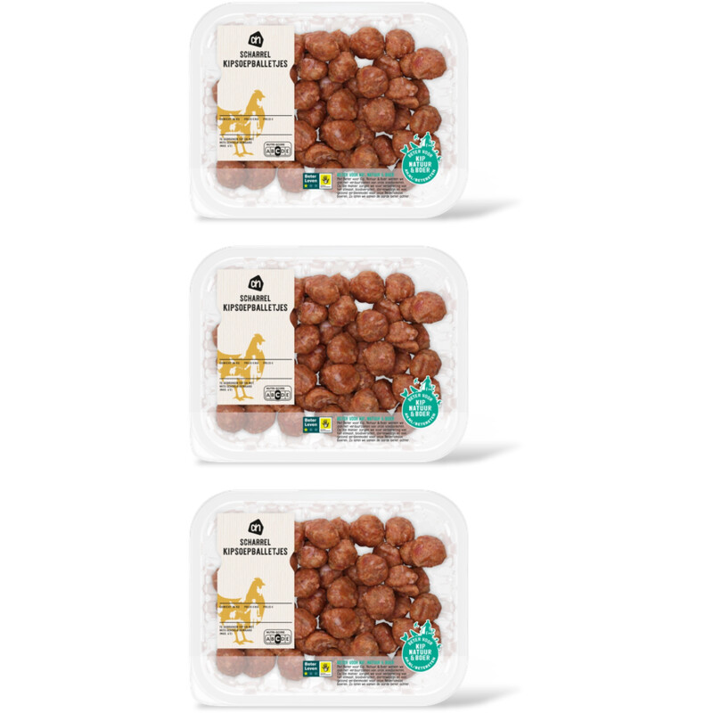 AH Scharrel kipsoepballetjes 3-pack