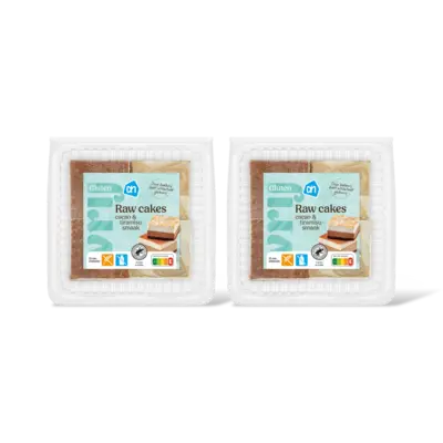pdp-image-AH Glutenvrij Raw cakes chocolade en tiramisusmaak 2pk
