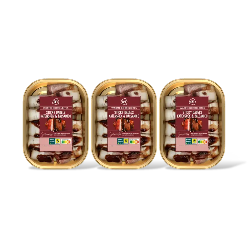 AH Sticky dadels katenspek & balsamico 3-pk