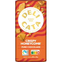 Een afbeelding van Delicata Reep honey comb pure chocolade
