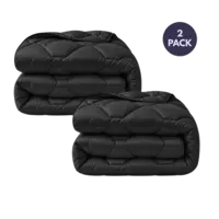 HappyBed 2 wasbare dekbedden 140x220 cm black
