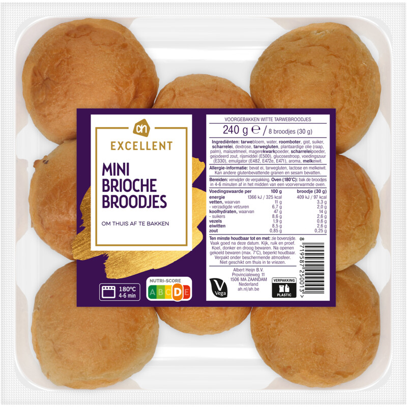 Een afbeelding van AH Excellent Mini brioche broodjes